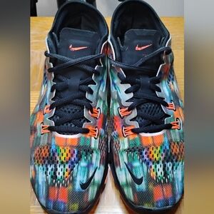 Nike Free 5.0 TR Fit 4 Athletic Shoes Womens 8 Sneakers Multicolor 629832-007